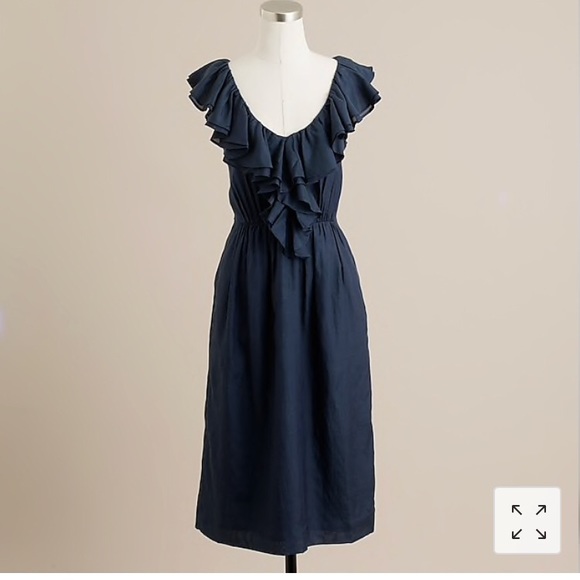 J.Crew Ruffled Evelyn Dress - Picture 2 of 5